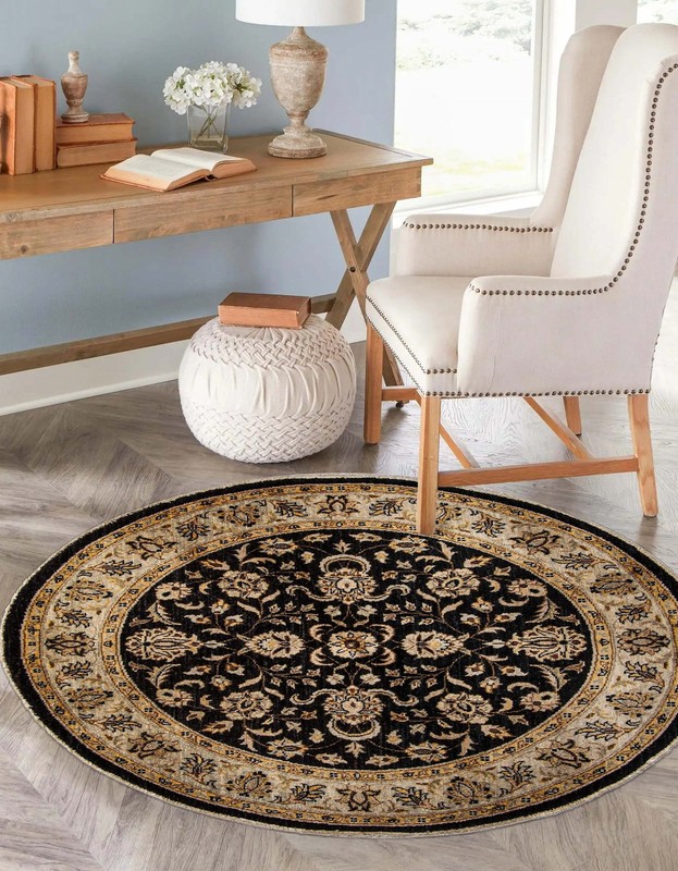 Vintage Traditional Hand-Knotted Area Rug 5'7" x 5'8" Oriental Wool Carpet gallery