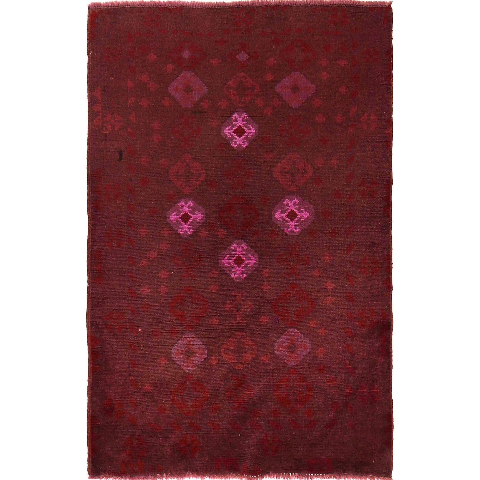 Authentic Overdyed Rug Traditional Decor Carpet 4.7x3 ft gallery