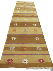 Aisle Rug, Vintage Turkish Kilim Runner, Carpet Runner Rug, Hallway Rug 37″x133″