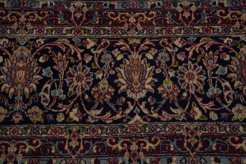 Vegetable Dye Traditional Ivory Wool Palace Size Rug Vintage Handmade Rug 11x17 gallery
