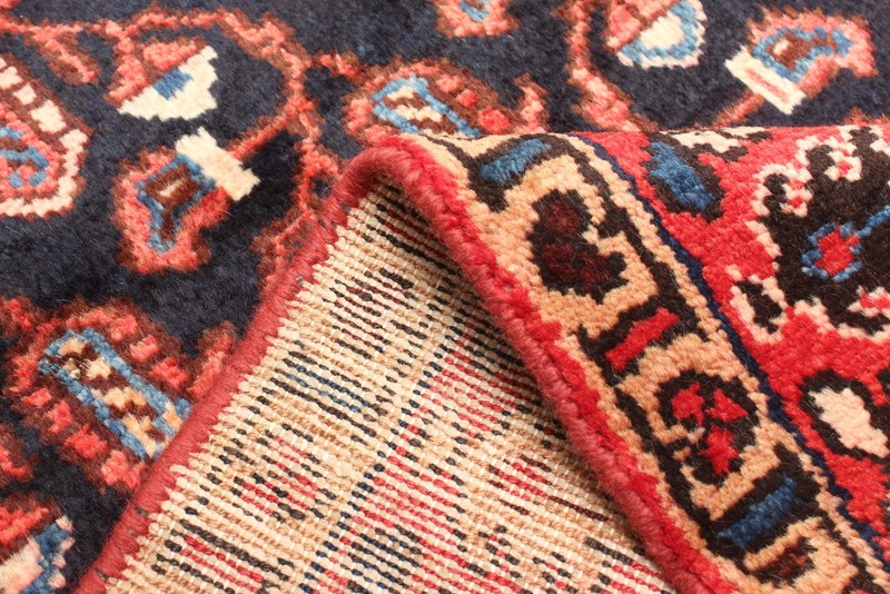 Vintage Hand-knotted Runner Rug 3'7" x 9'8" Traditional Oriental Wool Carpet gallery