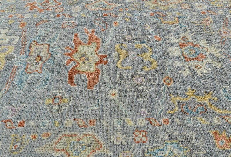 Pakistan Handmade Oushak Oriental Runner Rug Muted Floral Hallway Carpet 3X10 ft gallery