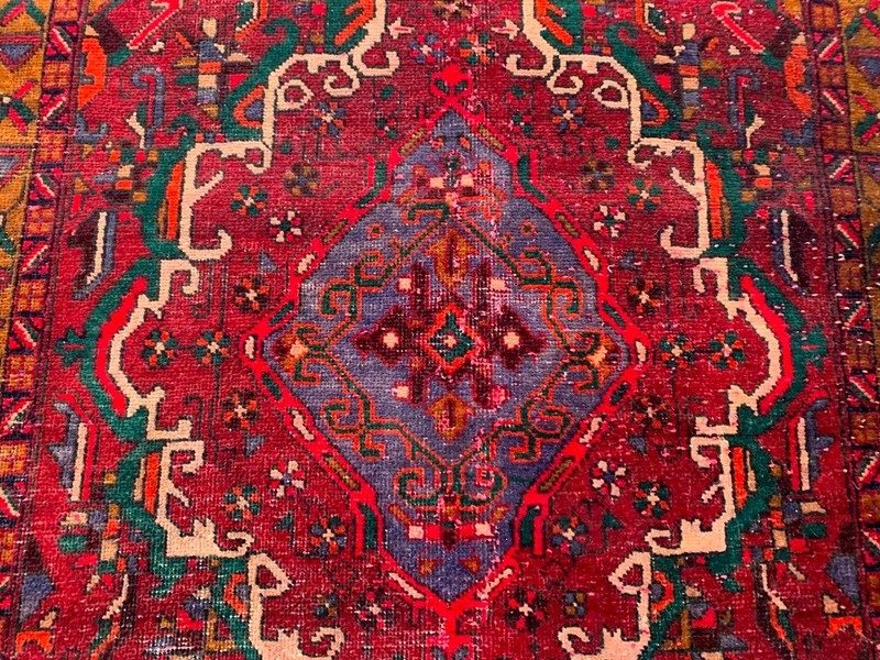 Vintage Anatolian Runner: Hand Knotted Wool Hallway Rug 4x13 ft gallery