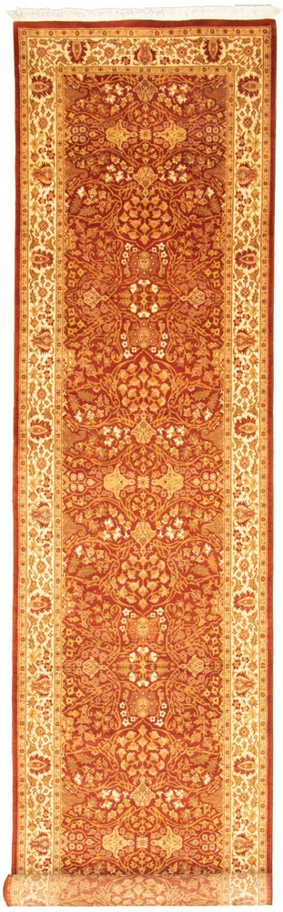 3'2" x 16'7" Vintage Hand-knotted Runner Rug Traditional Oriental Wool Carpet
