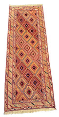 Afghan Fine Mushvani Kilim Rug Runner 2’4 x 6’4 Nomadic Hallway Wool Runner Rug