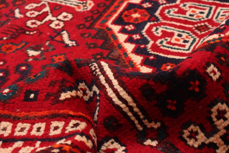 Vintage 4'1" x 5'10" Traditional Hand Knotted Vegetable Dye Wool Area Rug gallery