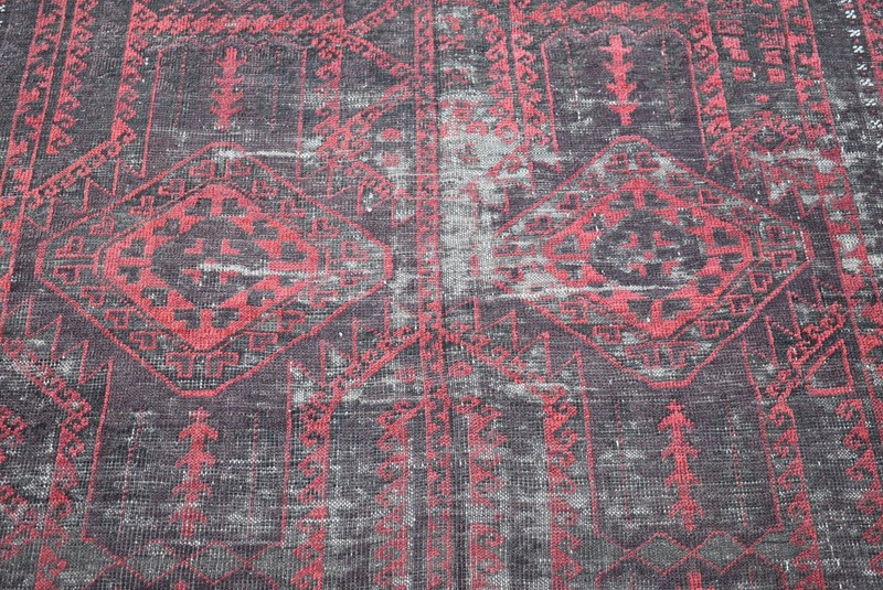 1900s Antique Hand Knotted Rug 7x12 ft Large Vintage Oriental Afghan Area Carpet gallery