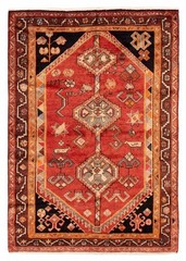 Vintage Hand-Knotted Area Rug 4’7″ x 6’7″ Traditional Oriental Wool Carpet