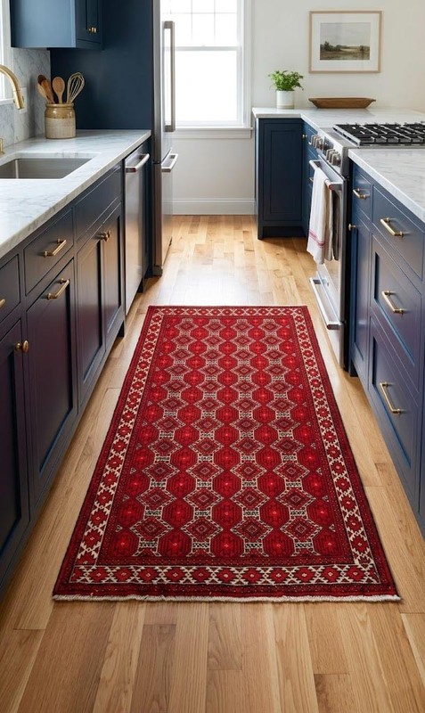 Handmade Antique Tribal Rug Allover Design Oriental Home Decor Carpet 4X6'5 ft gallery