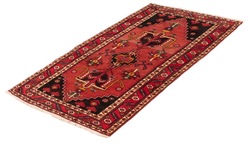 Vintage Traditional Hand-Knotted Area Rug 3'9" x 7'7" Oriental Wool Carpet gallery