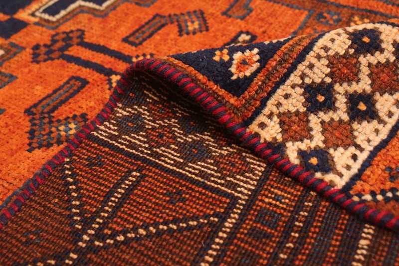 Vintage Hand-knotted Runner Rug 3'5" x 10'11" Traditional Oriental Wool Carpet gallery