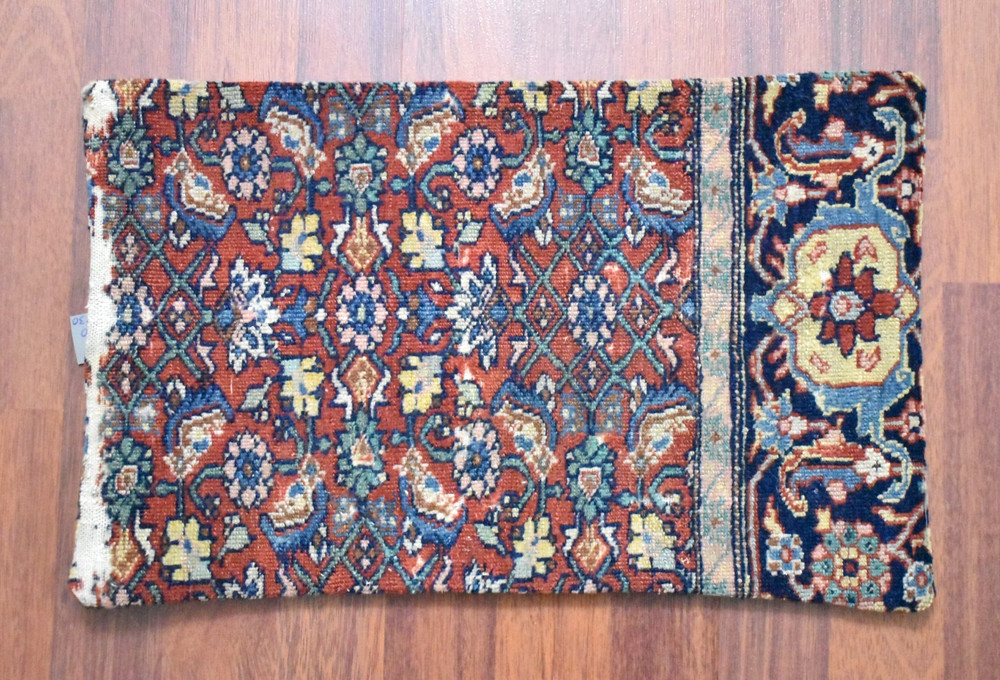 Antique Pillow Cover Sofa Rug 12'' x 19'' Made of Antique Cushion Cover Carpet