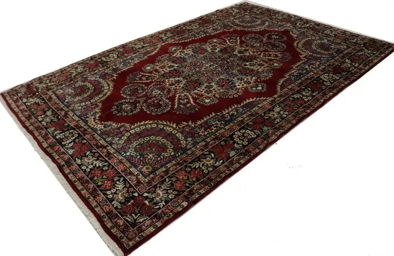 One-of-a-Kind Traditional Floral Kork Wool Rug Oriental Décor Carpet 6'5X10'5 ft gallery