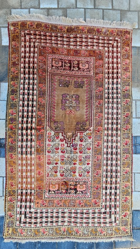 Antique rug, rare finds, Antique decor, all wool rug, Prayer rug, old wall rug gallery