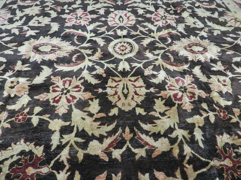 Indo Per'sian Mahal Rug 11x15, Brown, Allover Pattern gallery
