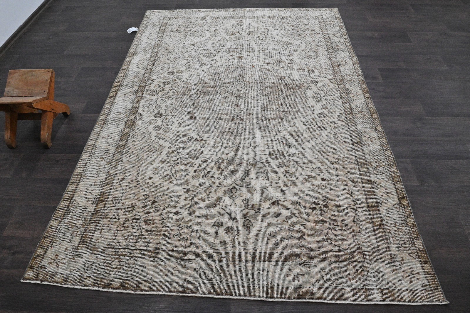 Oushak Turkish Vintage Rug 5x8 Kilim Rug Anatolian Handmade Boho Decor BEIGE gallery