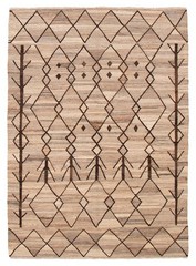 Vintage Hand Woven Area Rug 5’10” x 8’1″ Traditional Wool Oriental Carpet
