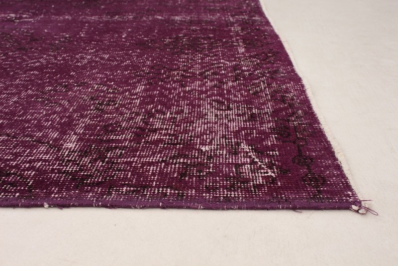 Vintage Purple Traditional 3'9" x 7'7" Hand-Knotted Oriental Wool Area Rug gallery