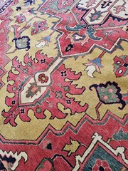 8.5 x 11.3 VEG DYE VINTAGE SERAPI HERIZ TOP QUALITY ANTIQUE CAUCASIAN KAZAK