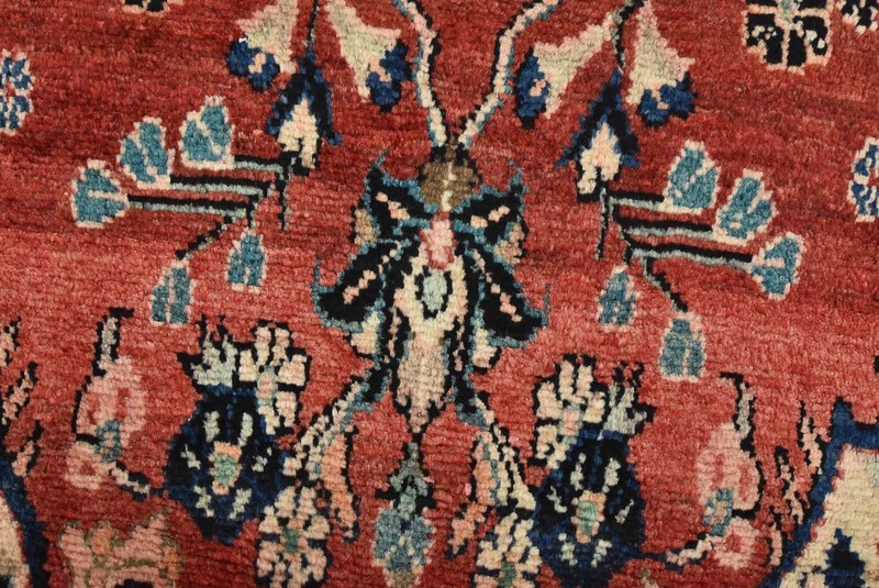 Vintage Tribal Runner 3’9” x 9’4” Red Wool Hand-Knotted Oriental Rug gallery