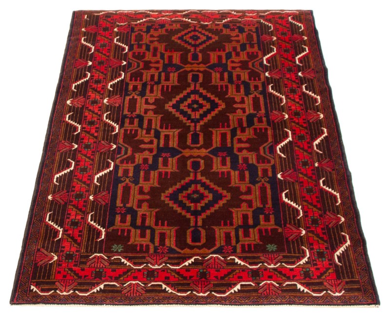 Vintage Hand-Knotted Area Rug 3'11" x 6'4" Traditional Oriental Wool Carpet gallery