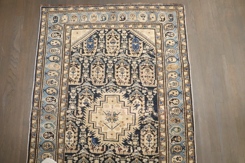 Antique Caucasian Kazak Baku Chila Shirvan Gendje Rug Size 3'2''X5'1'' gallery