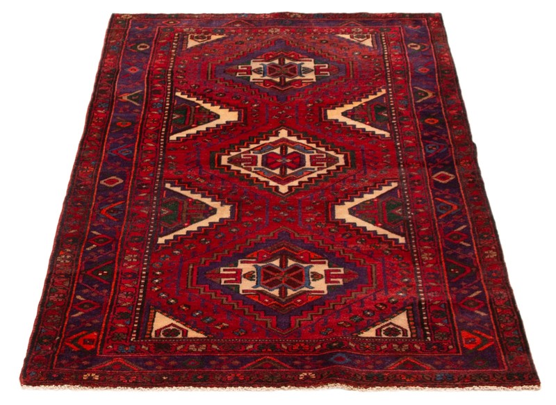 Vintage 4'1" x 6'10" Traditional Hand Knotted Vegetable Dye Wool Area Rug gallery