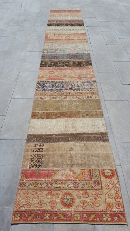 3X17 EXTRA LONG HANDMADE CARPET Antique Corridor Floor Rug Free Shipping Rug gallery