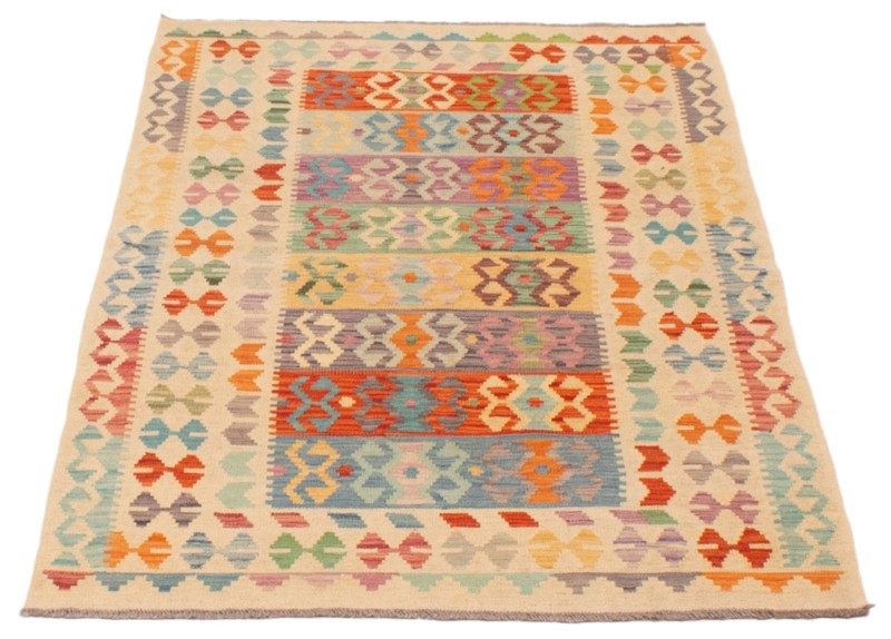 Vintage Hand Woven Area Rug 4'1" x 6'1" Traditional Wool Oriental Carpet gallery