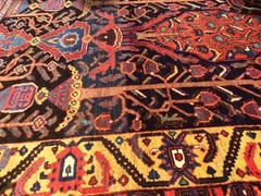 Extraordinary 19th Century Khan Bakhtiari Chahar Mahal Village Tribal Rug Rare