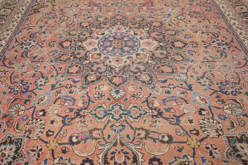 Distressed Traditional Handmade Area Rug 10x13 Ft Floral Medallion Wool Carpet gallery