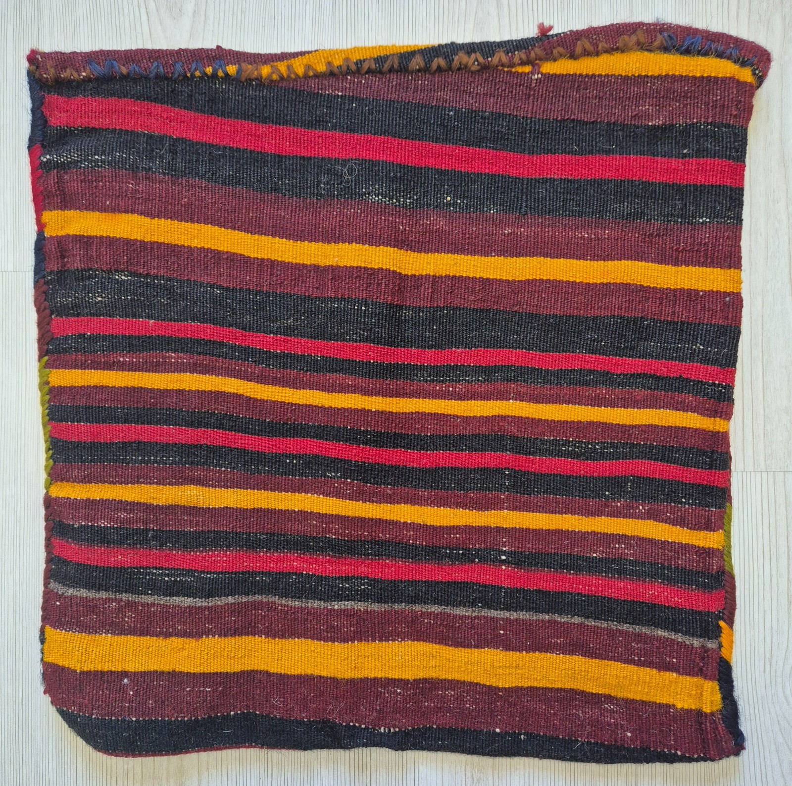 Vintage Anatolian Shavak Tribal Bag 13x17'' Small Turkish Nomadic Storage Bag gallery