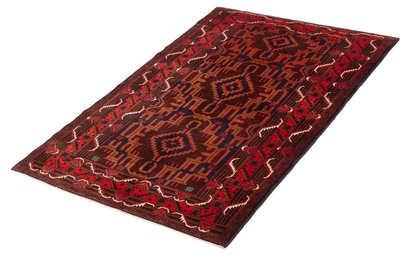 Vintage Hand-Knotted Area Rug 3'11" x 6'4" Traditional Oriental Wool Carpet gallery