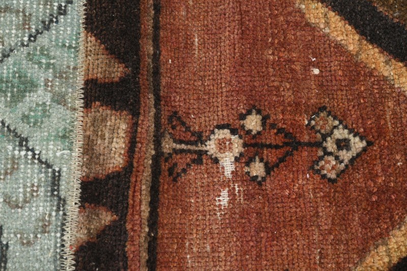 Small Turkish Runner Rug 2x5 Hand-Knotted Vintage Oushak Oriental Rug Carpet,723 gallery