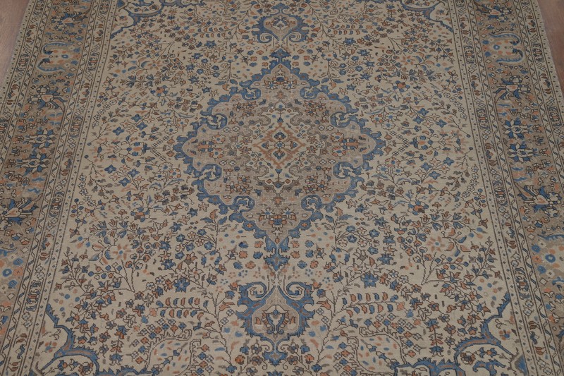 Vintage Wool Handmade Tebriz Traditional Area Rug 6x10 Floral Living Room Carpet gallery