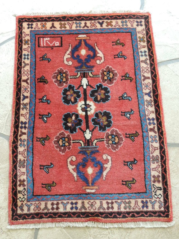 2x3ft. Handmade Signed Malayer Wool Rug gallery