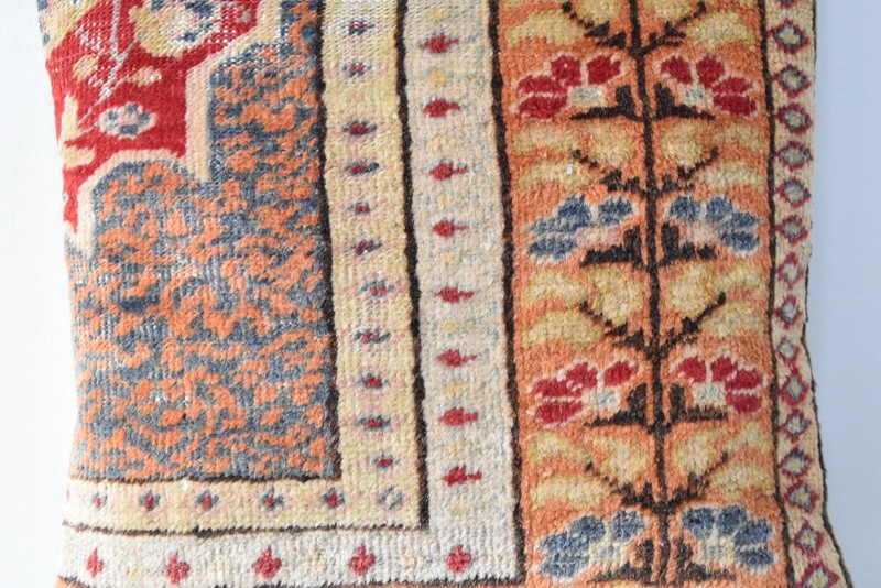 Turkish Pillow Cover Sofa Rug 16'' x 16'' Made of Fragment Cushion Cover Carpet gallery