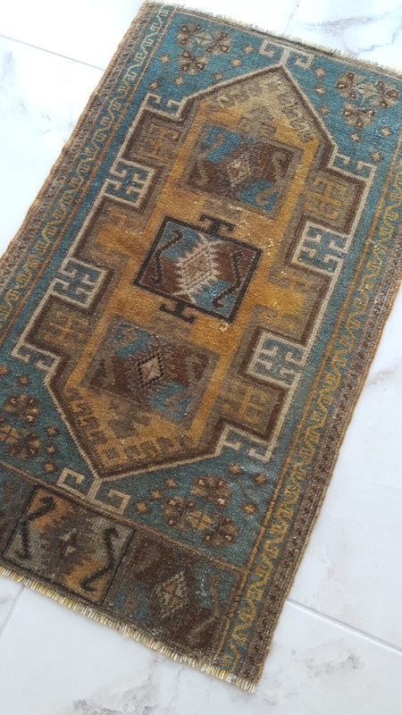 Rare Unique Geometric Pattern Antique Rug, Traditional Special Quality Rug XXXXX gallery