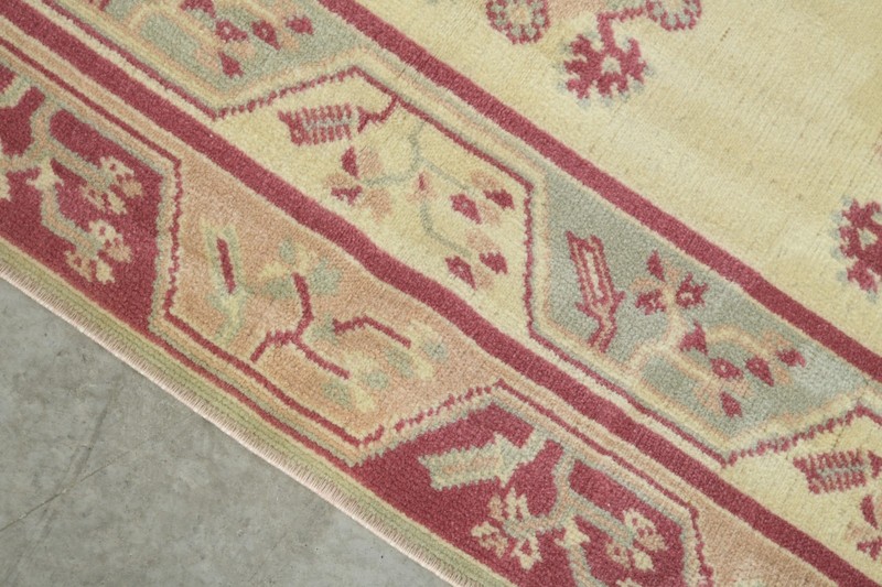 2x5 Turkish Area Rug Hand-Knotted Vintage Neutral Wool Rug Oushak Carpet,836 gallery