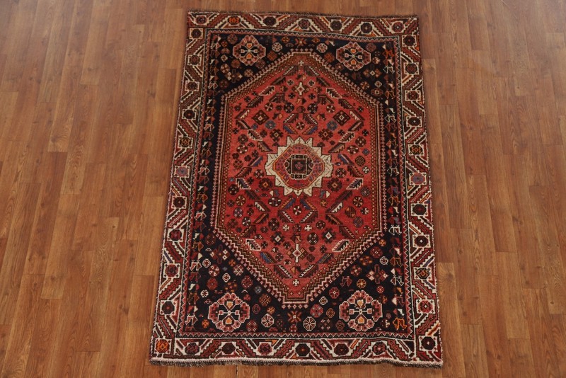 Vintage Nomadic Red/ Ivory Traditional Area Rug 4'x6' Wool Hand-knotted Carpet gallery