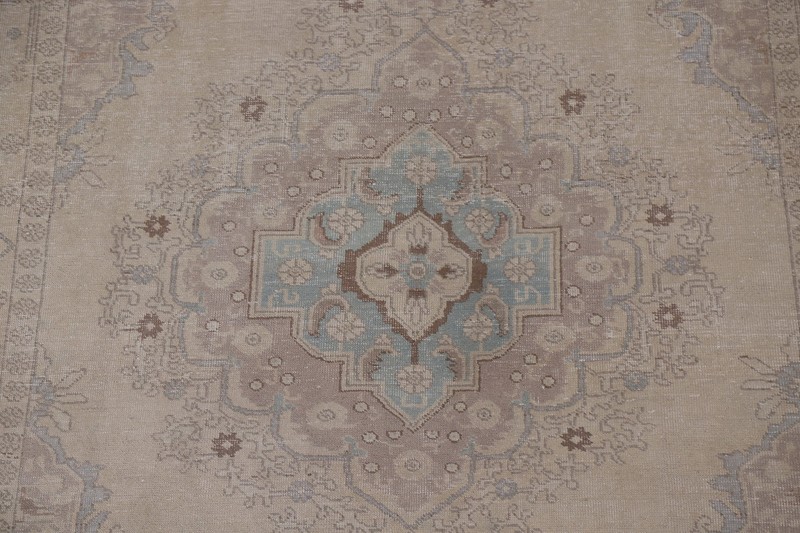 Distressed Muted Traditional Living Room Area Rug 7x9 ft Hand-knotted Wool gallery