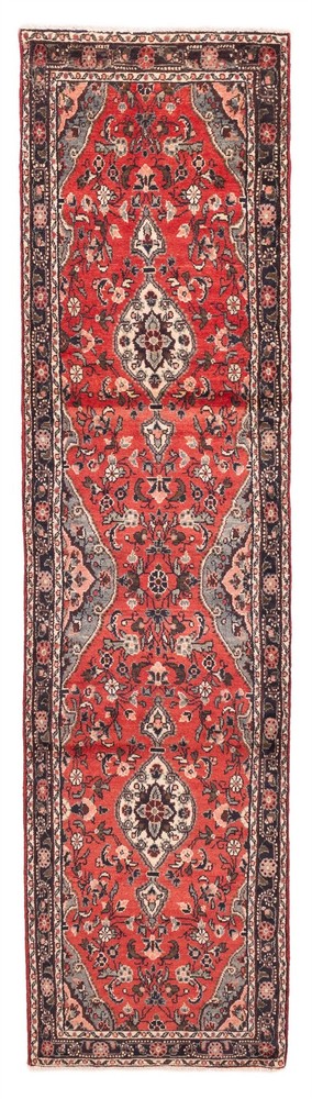 2'8" x 11'6" Vintage Hand-knotted Runner Rug Traditional Oriental Wool Carpet
