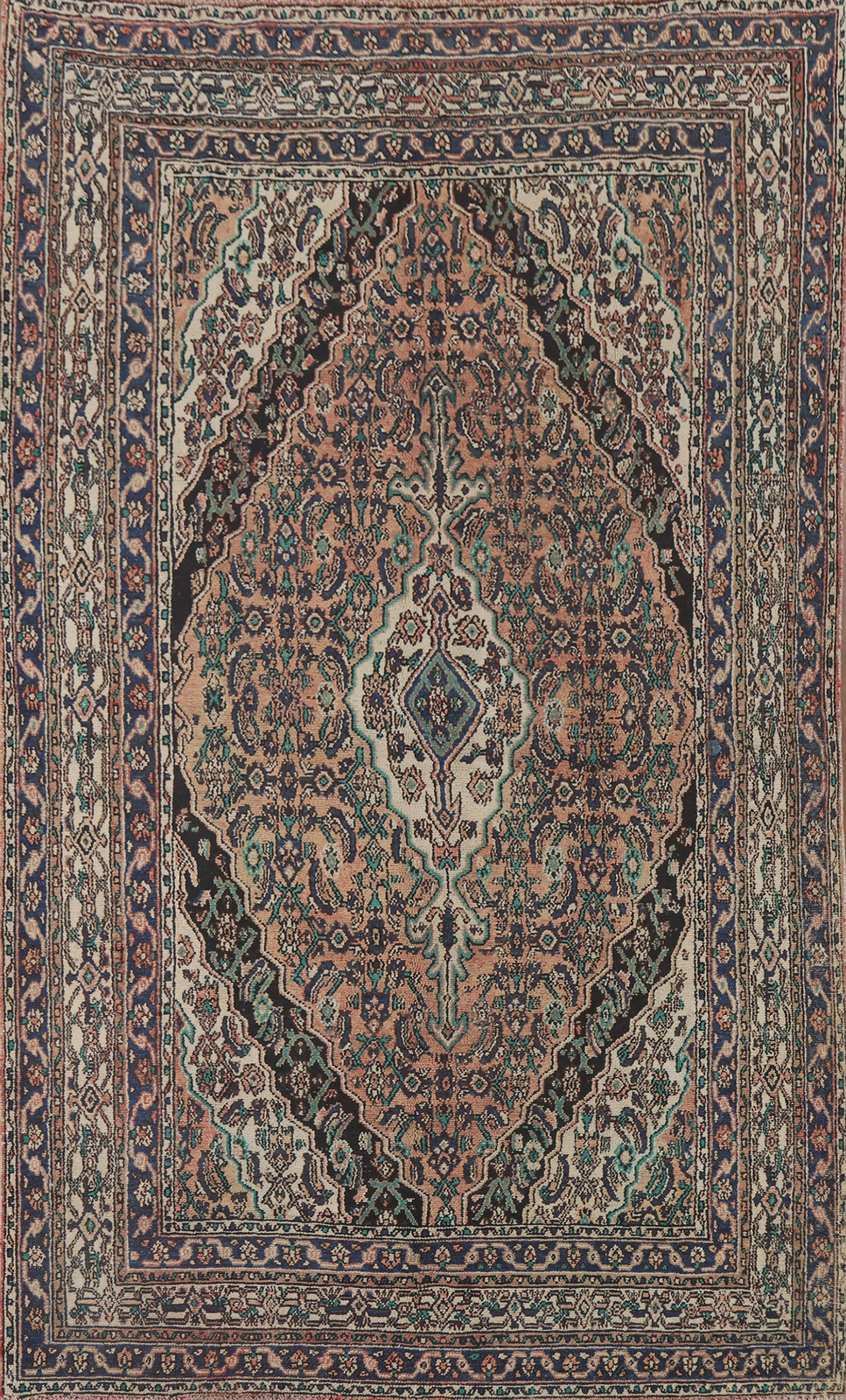 Geometric Traditional Living Room Handmade Rug 7x10 Vintage Handmade Carpet gallery