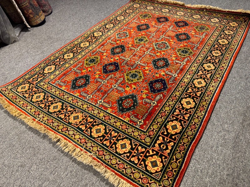 Fine Antique Caucasian Shirvan Rug 3x5 Handmade Vintage Oriental Rug Kazak Rare gallery