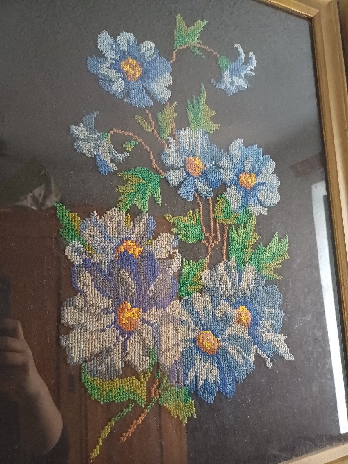 Embroidered painting, antique, authentic Ukrainian embroidery, handmade gallery