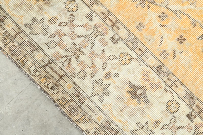 6x10 Turkish Antique Large Wool Rug Hand-Knotted Neutral Vintage Oushak Rug,193 gallery