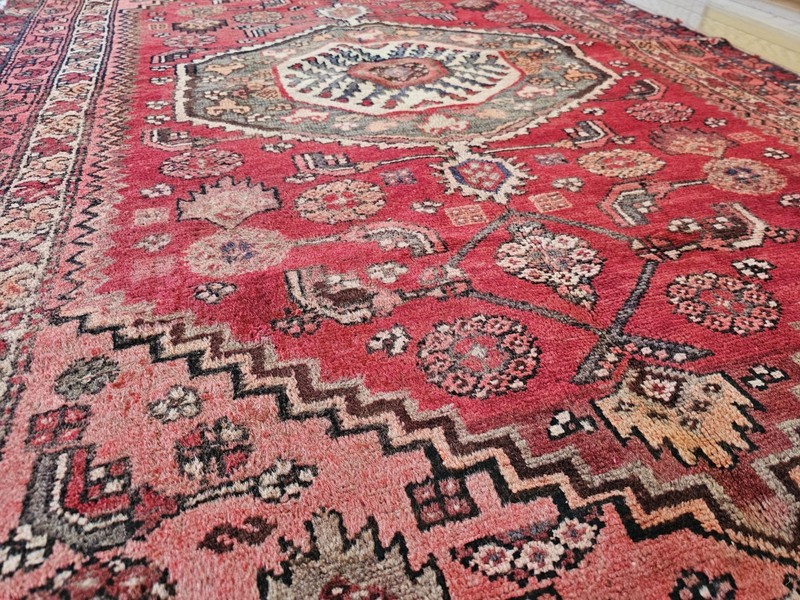 4.1x6.5 ANTIQUE FINE CAUCASIAN SERAPI HERIZ VINTAGE USHAK KAZAK RUG gallery