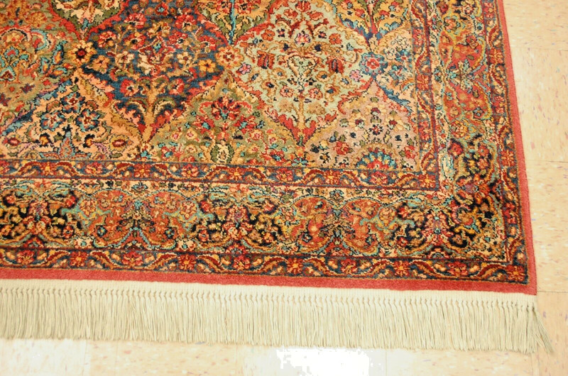 AUTHENTIC KARASTAN MULTICOLOR PANEL KIRMAN PATTERN #700-717 RUG CARPET 5'9" x 9" gallery