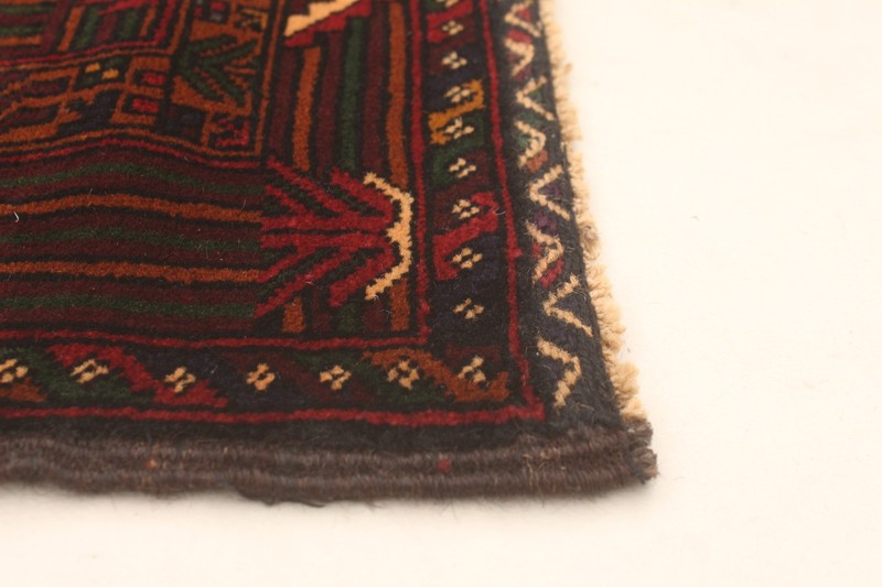 Vintage 3'8" x 6'8" Traditional Hand Knotted Vegetable Dye Wool Area Rug gallery