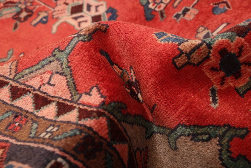 3'7" x 9'9" Vintage Hand-knotted Runner Rug Traditional Oriental Wool Carpet gallery